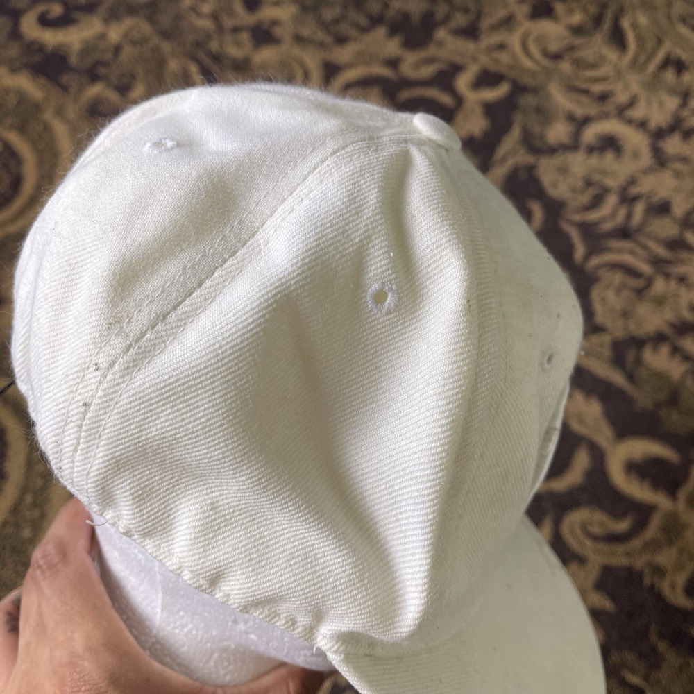 Vtg Y2K Texas Initial Embroidered White Fitted Hat Mens Size XL - Picture 4 of 7